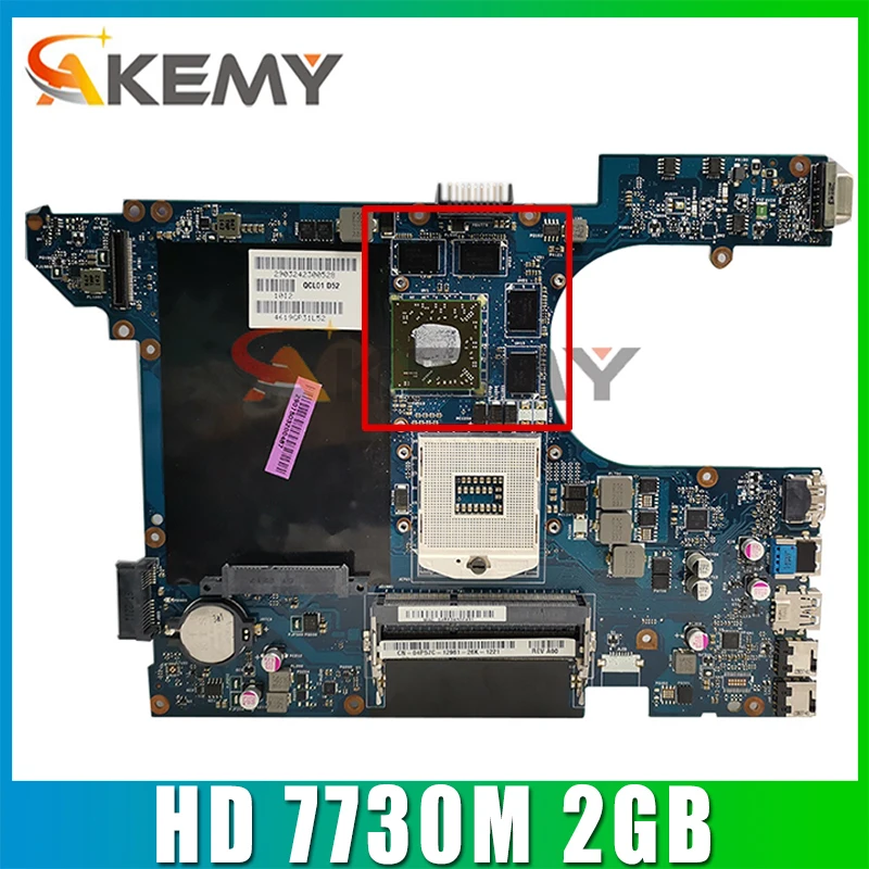 

Akemy QCL00 LA-8241P 7520 mainboard For dell Inspiron 15R 5520 7520 Laptop Motherboard AMD HD 7730M 2GB original 100% tested