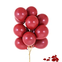 50 pcslot 10 inch pomegranate red double layer latex balloon birthday party valentines christmas wedding festival decoration