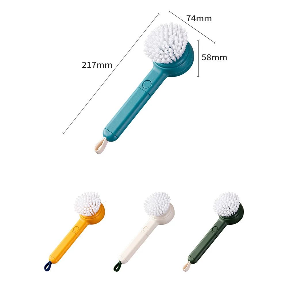 

Kitchen Home Gadgets Multifunctional Fruit Vegetable Brush Cleaning Tools Potato Radish Handle Brush Helpful Fingers Protection