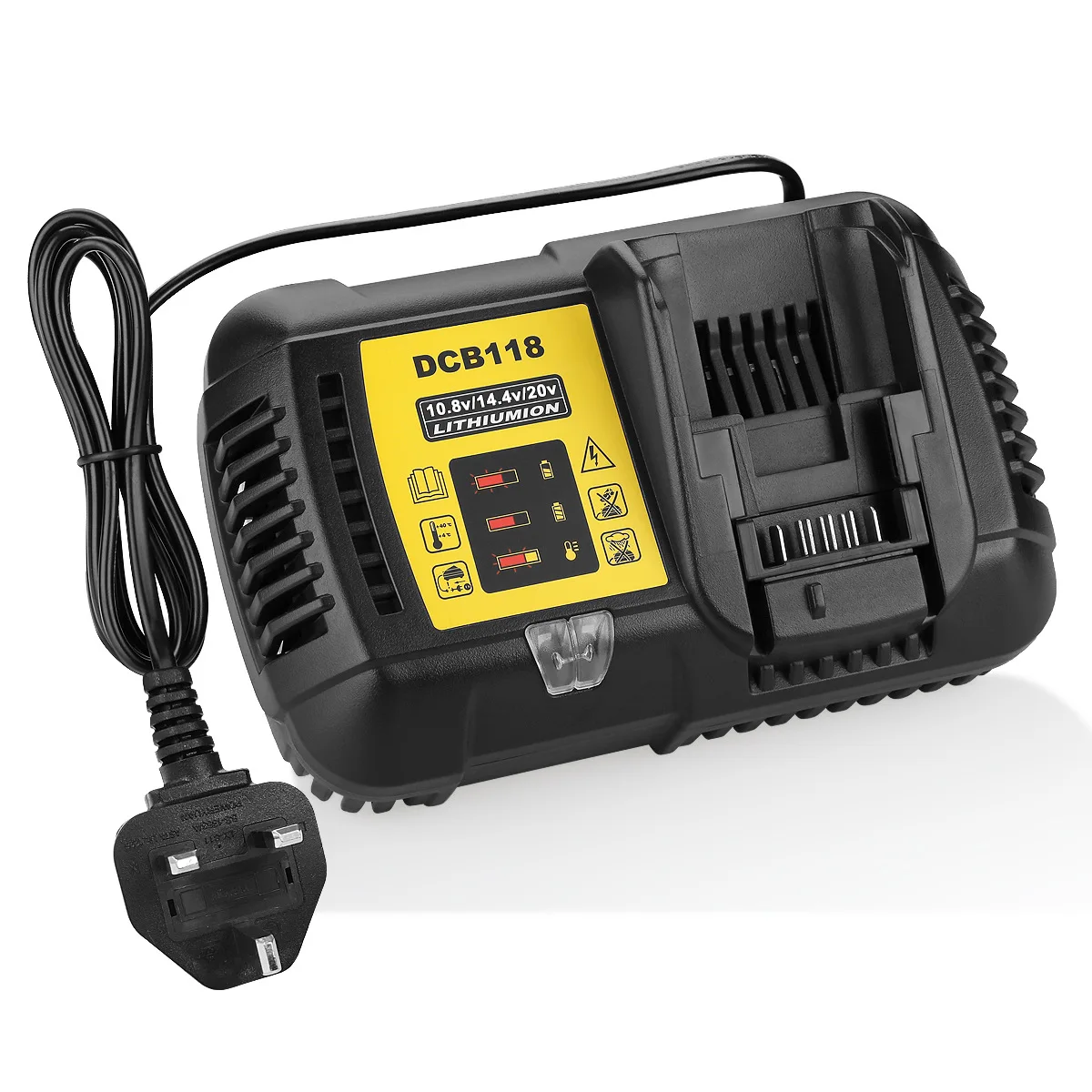 dcb118 li ion battery charger charging 4 5a for dewalt 10 8v 12v 14 4v 18v max 60v dcb101 dcb200 dcb140 dcb105 dcb200 free global shipping