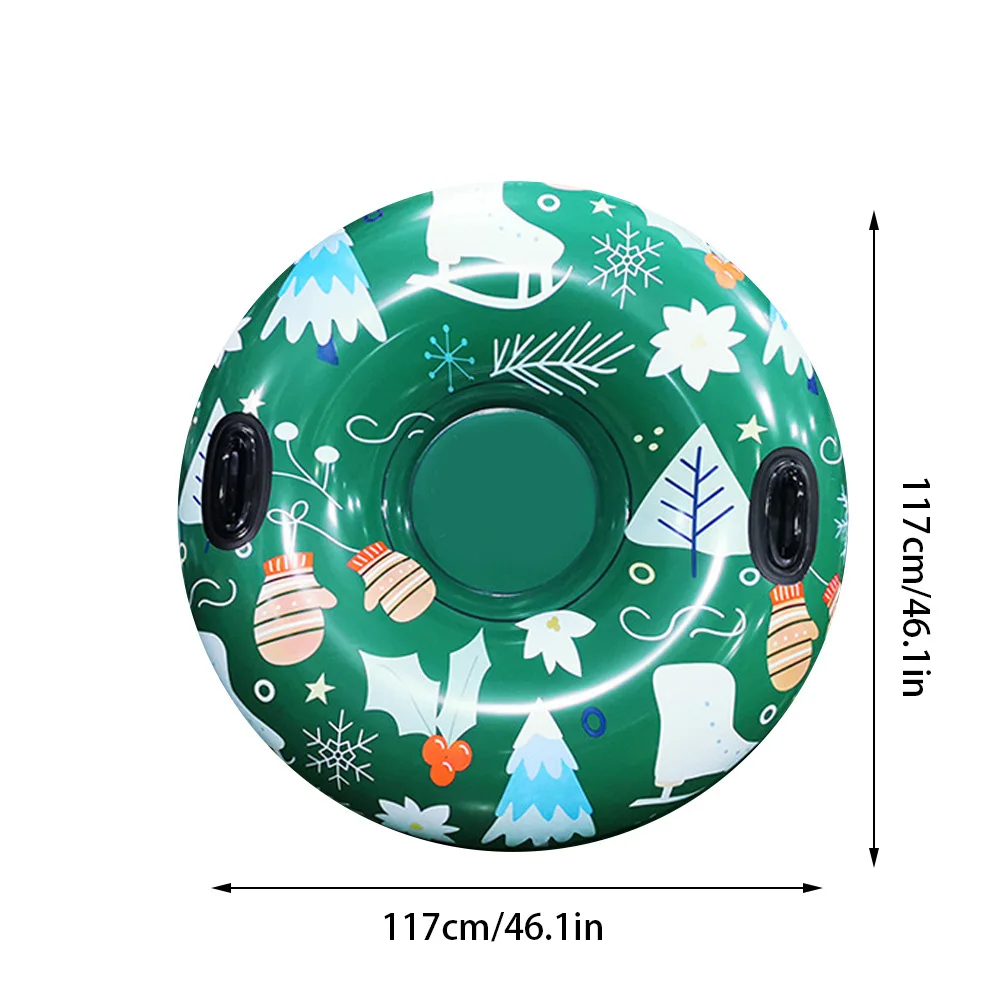Рождественская Снежная трубка большой размер надувные лыжи с прочными ручками