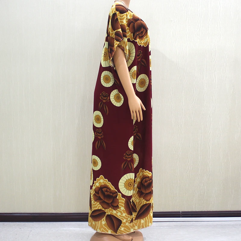 Новые африканские Модные Дизайнерские Длинные платья для женщин 100% хлопок