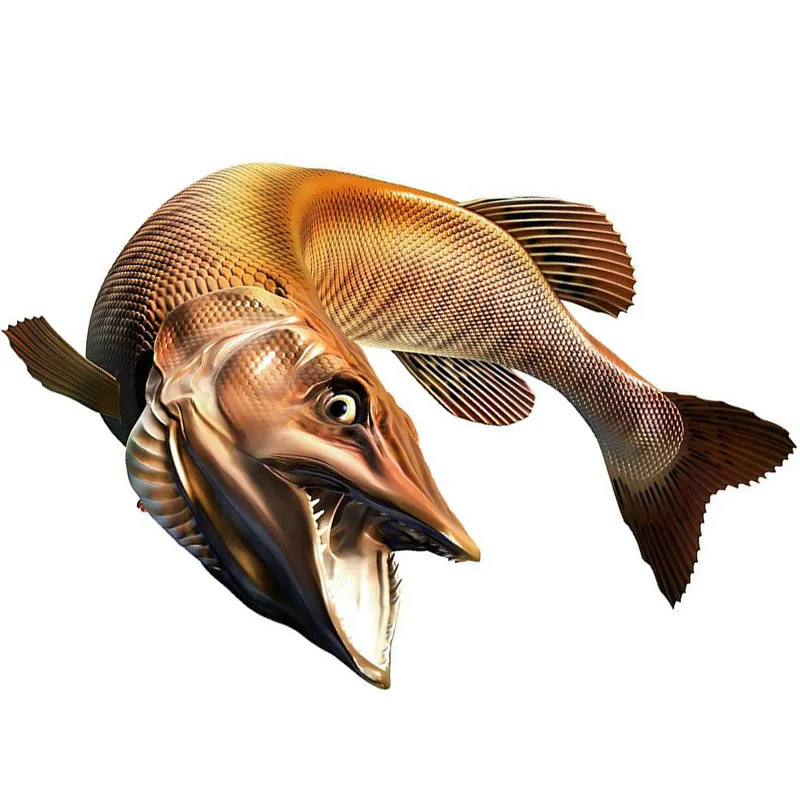 

CDCOTN 2pcs/Set Car Decals Fashion Creativity 3D Fish Auto Motorcycle Accessories PVC Decal Waterproof Reflective Car Stickers