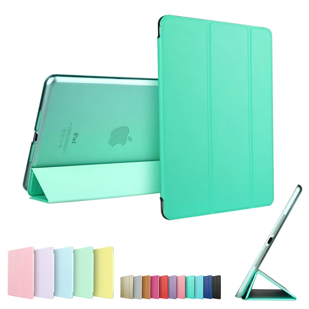 Mint Green Чехол для iPad Mini 3 2 1, ESR из искусственной кожи, силиконовый мягкий чехол, трехслойная подставка, Авто Режим сна/Пробуждение, умный чехол для iPad Mini 2, чехол - Цвет: Mint Green