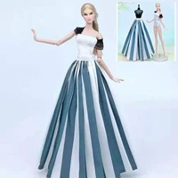 2pcsset bikini skirt 30cm dolls outfits for barbie doll clothes swimwear princess dress monokini swimsuit 16 bjd accessories