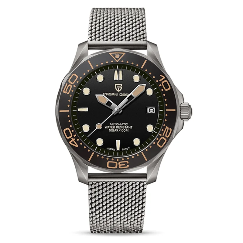 

PAGANI DESIGN New Sapphire Stainless Steel Men's watches Automatic Business men mechanical wristwatches Luxury Waterproof watch