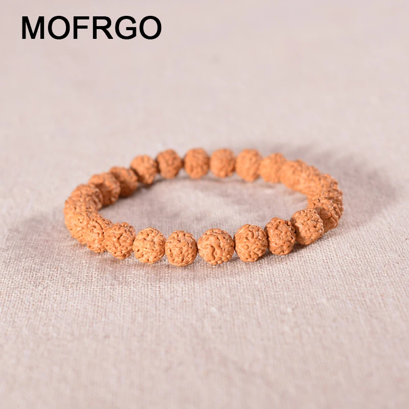 MOFRGO 8 мм браслеты с бусинами для женщин безделушка натуральная рудракша