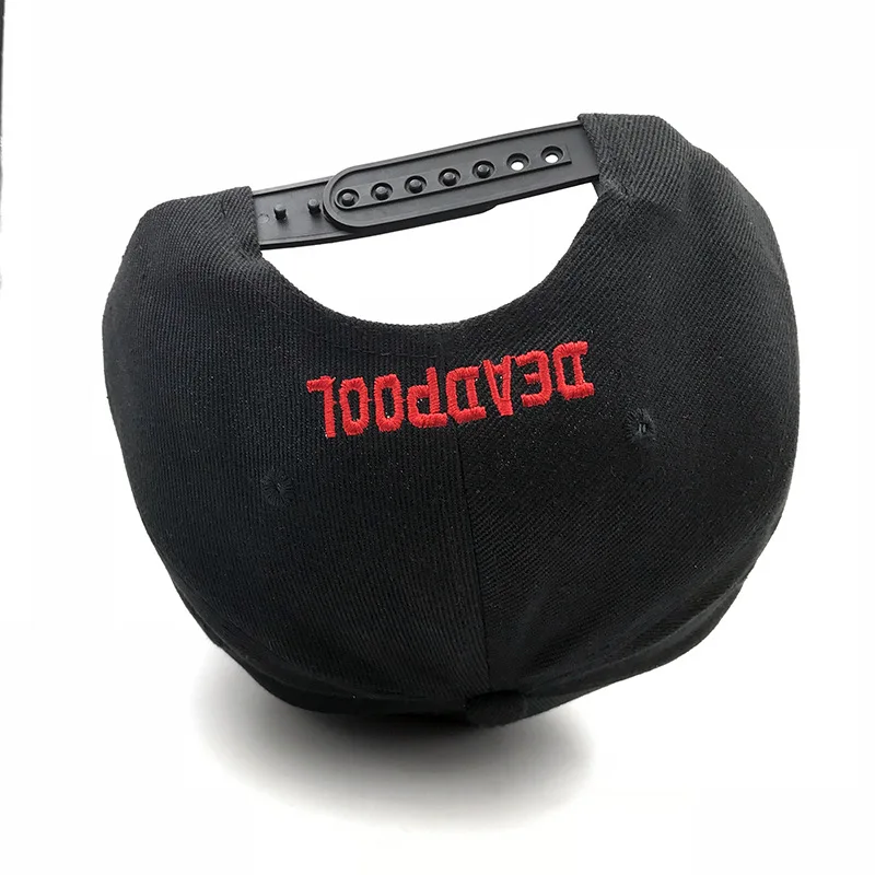 Бейсболка Marvel Дэдпул с вышивкой в стиле хип-хоп хлопковая Повседневная плоская