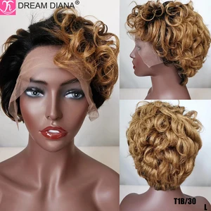 Парики женские волнистые с эффектом омбре, 13x4, плотность 150
