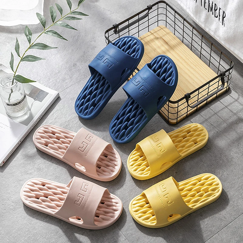 

2021 New EVA Slippers Women Summer Soft Beach Casual Shoes Men Bathroom Shower Flip Flops Indoor Pool Slippers For Smart Home