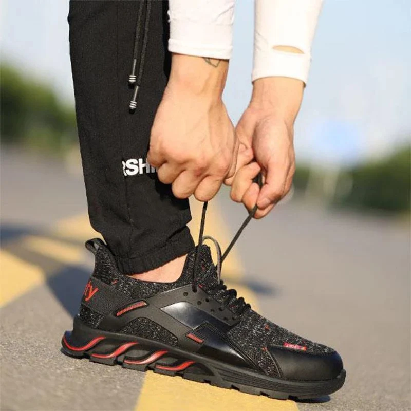 Новое поступление безопасная обувь анти-разбивающая легкая дышащая