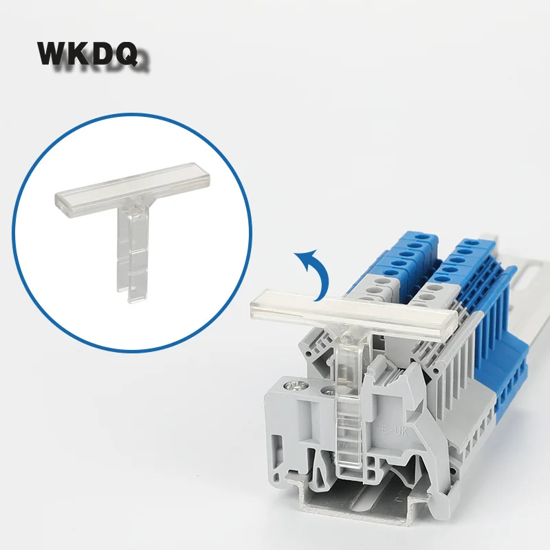 10 шт. KLM A Маркер Держатель ленты матч при доставке службой E/UK 2 провод Разъем Din Rail