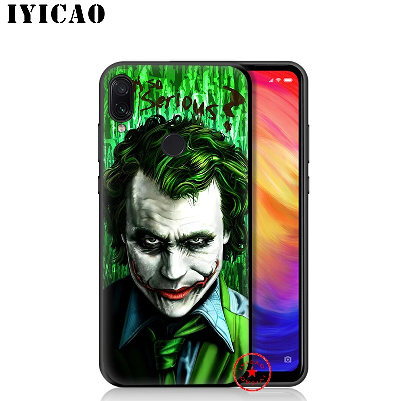IYICAO Бэтмен Джокер из &quotТемного рыцаря&quot Мягкий чехол для Xiaomi Redmi Note 8 7 6 5 Pro 5A 4X