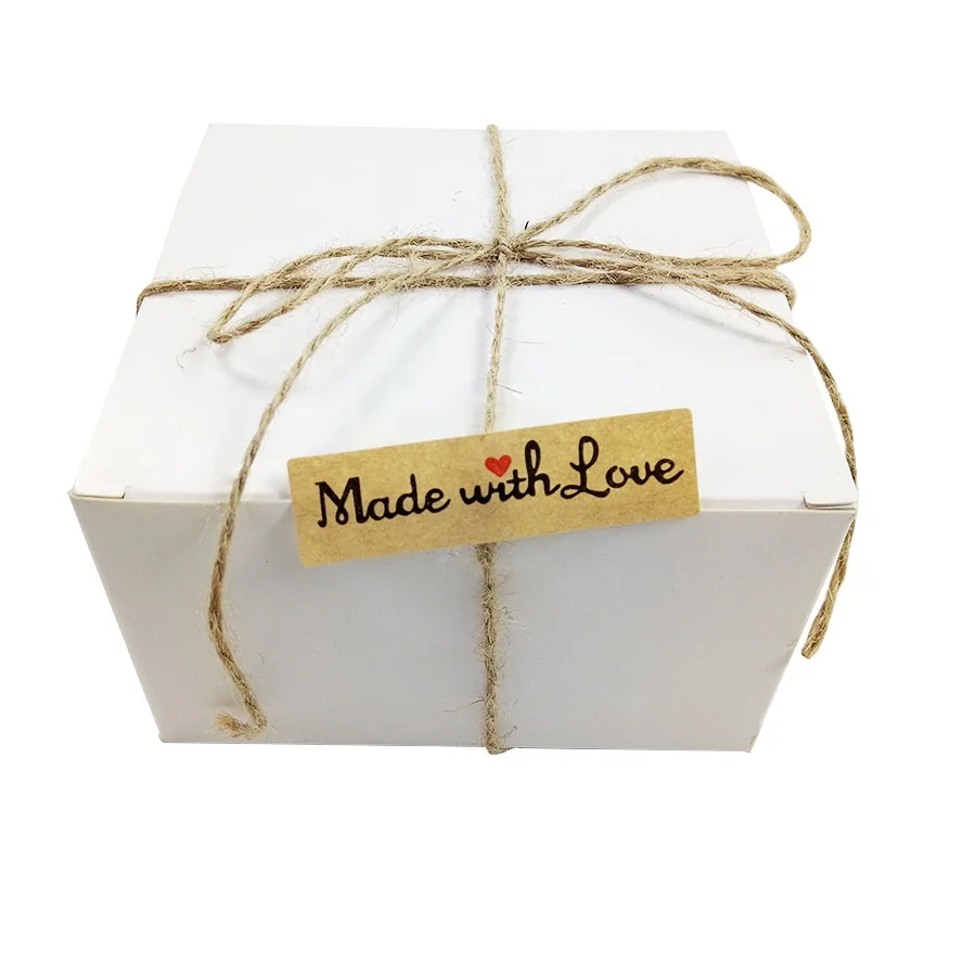 1000 шт./лот винтажная наклейка с надписью Love Kraft сделай сам ручная работа для