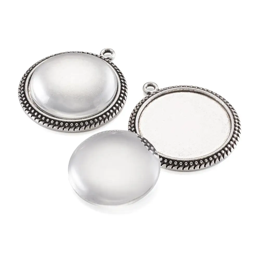 25 мм прозрачное четкое увеличение купола стекло кабошон Крышка для фото кулон