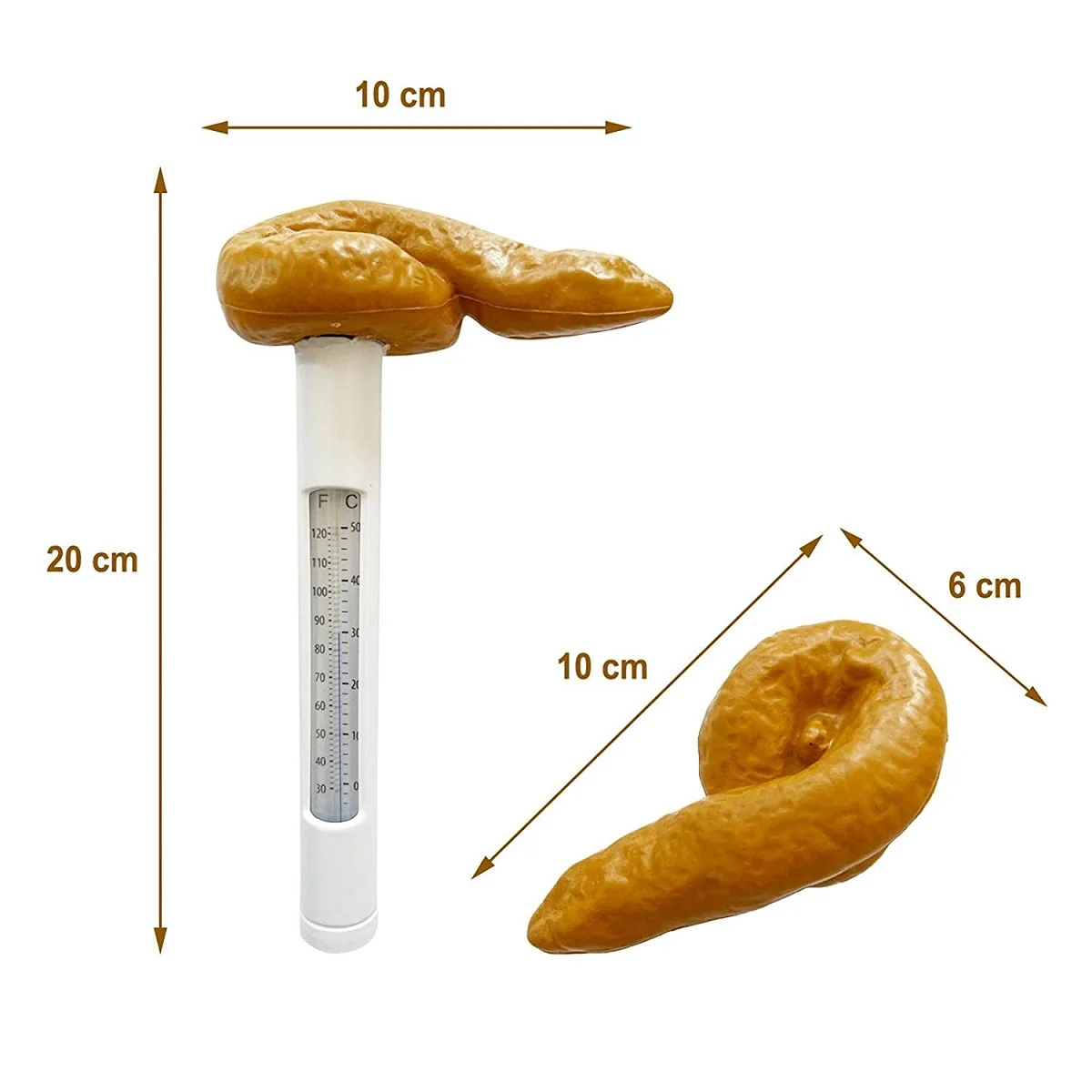 

1Pcs Swimming Pool Poop Thermometer Cartoon Water Temperature Household Measurement Instrument Floating Poop Swimming Pool Party