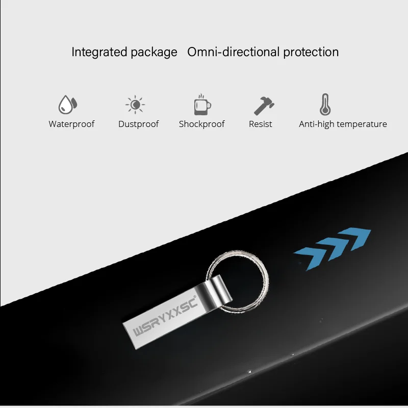 Брелок металлический usb 2,0 флеш-накопитель 32 Гб 64 Гб 128 ГБ высокоскоростной флеш-накопитель 4 ГБ 8 ГБ 16 ГБ реальная емкость Водонепроницаемая портативная usb-флешка