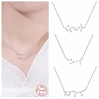 Ожерелье женское из серебра 925 пробы, 12 созвездий