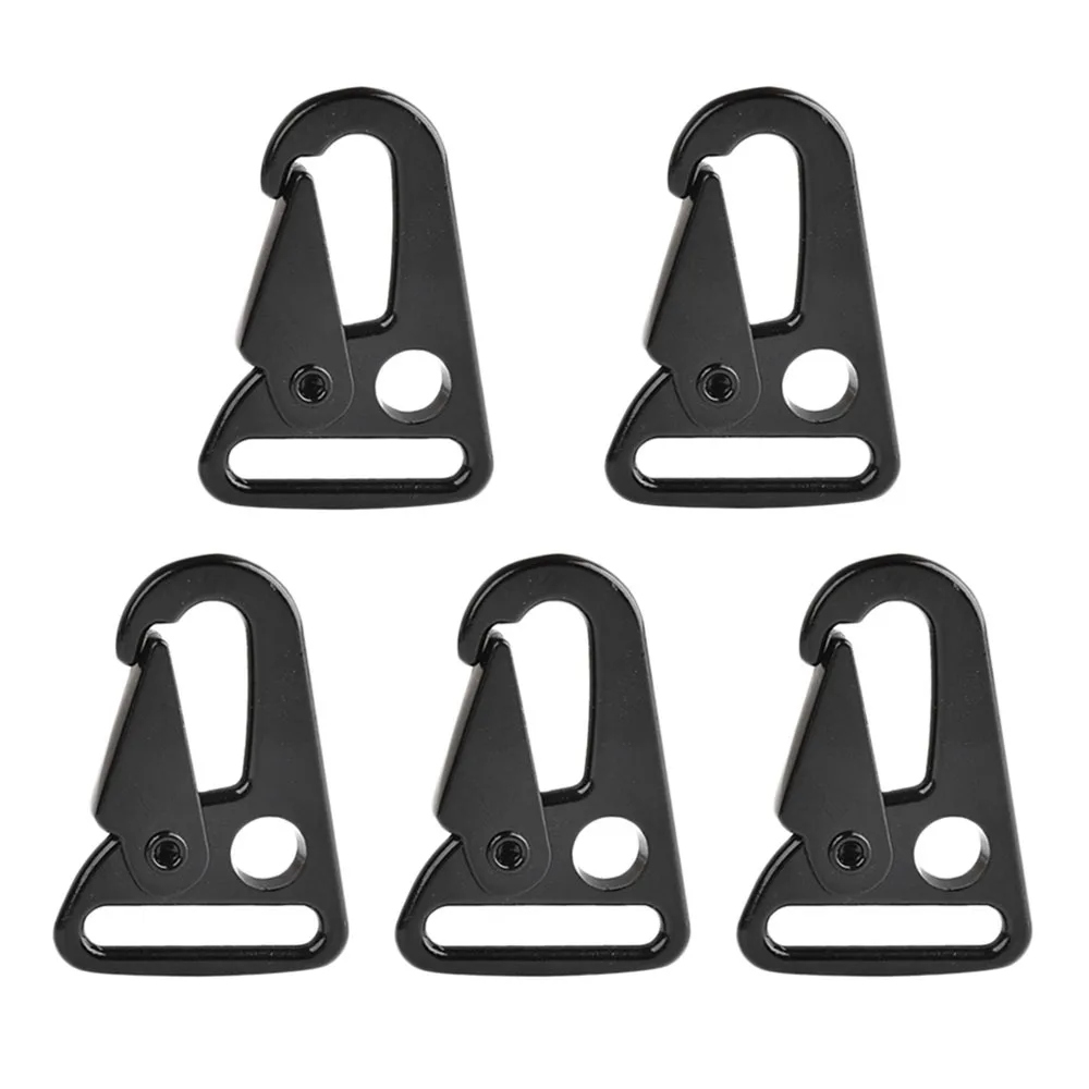

5 Pieces of Metal Carabiner Buckle for Webbing Carabiner Outdoor Bag Backpack Outdoor Gadget