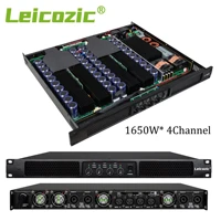 leicozic 4 channel amplifier 1650w at 8ohms 1u power amplificatore 4 chanel amplificador professional subwoofer amps 6800w d1650