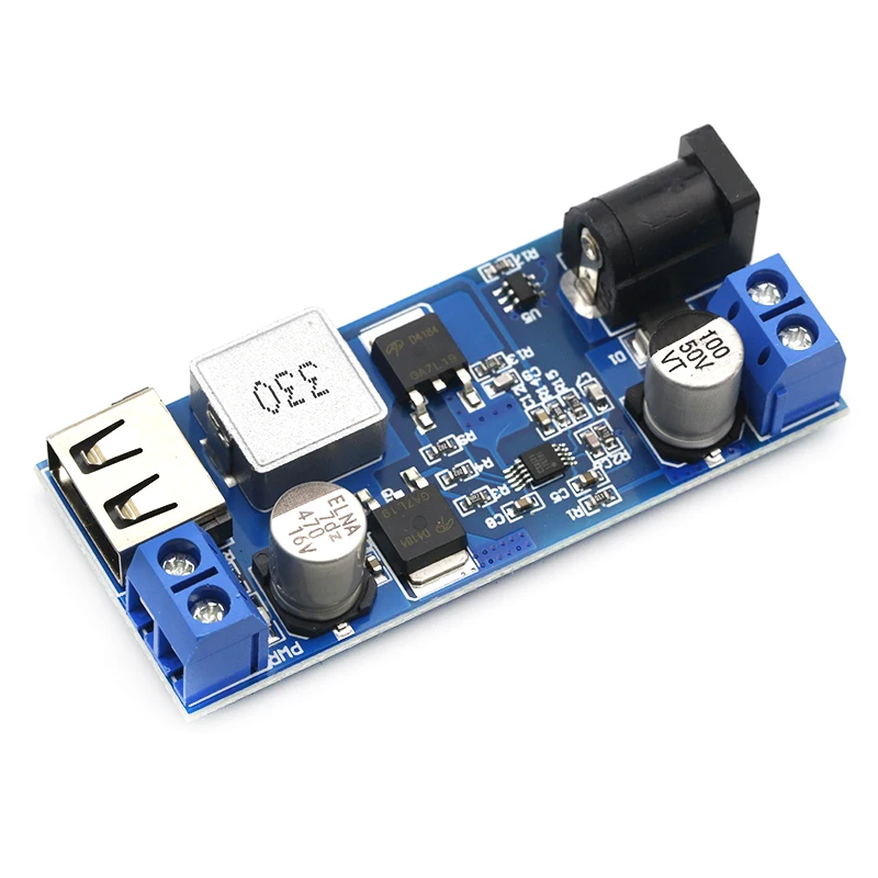 Заменить LM2596S DC 24V/12 В до 5 пост 5A Шаг вниз Питание понижающий преобразователь