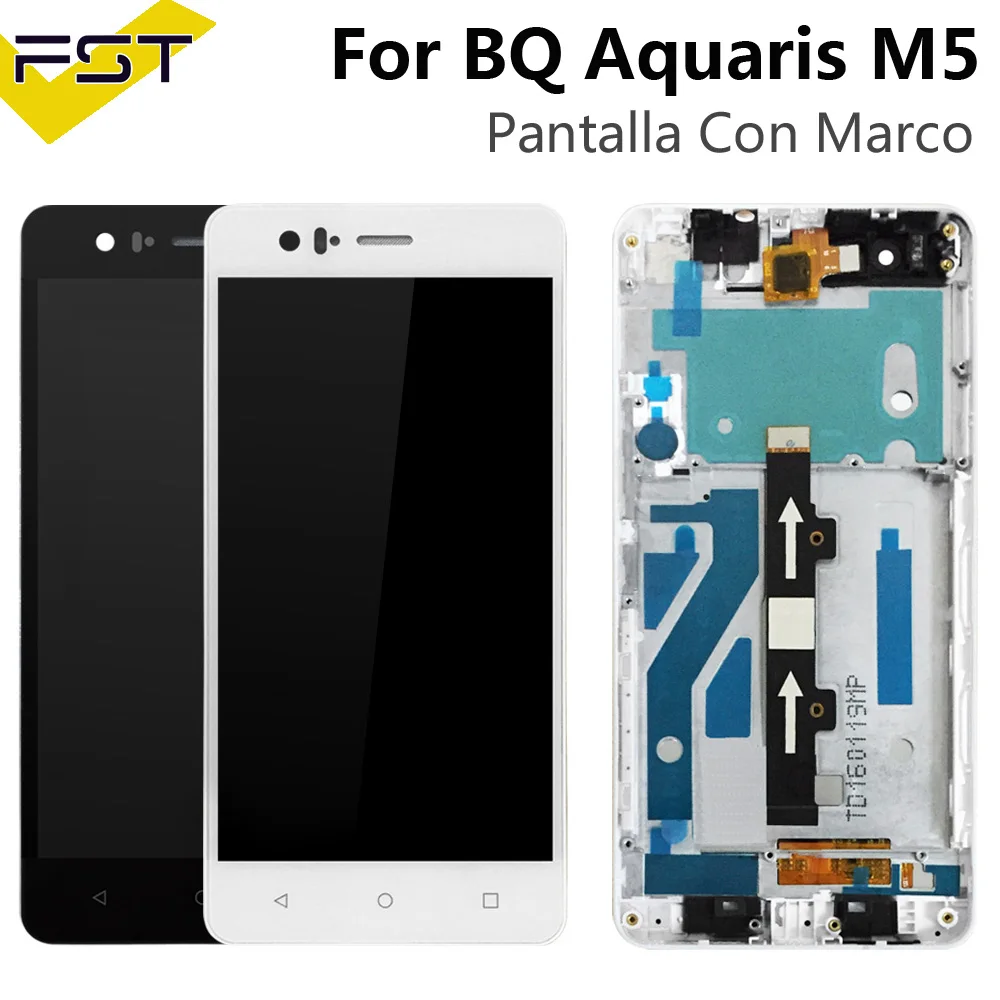 ЖК экран для BQ Aquaris M5 сенсорный в сборе Digitzer с рамкой панель Tactil Con Marco|Экраны