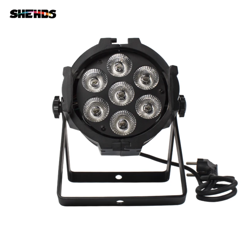 Мини Алюминий сплав 7x18 Вт RGBWA + УФ 6in1 LED Par Светильник DMX512 мыть для ди-Джея свет