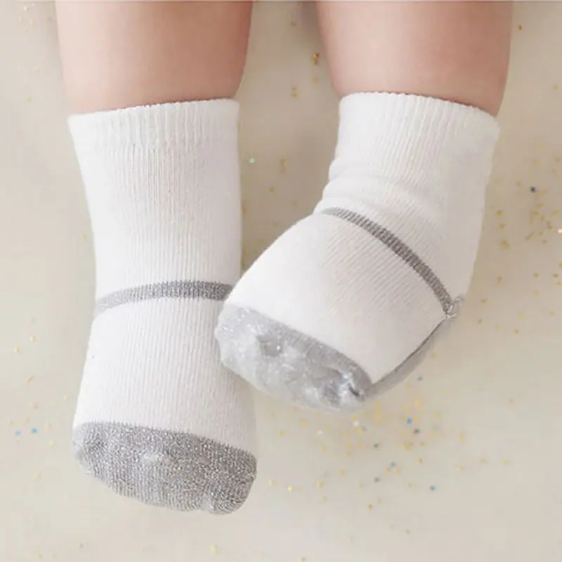 От 1 до 3 лет однотонные носки для маленьких девочек мягкие хлопковые