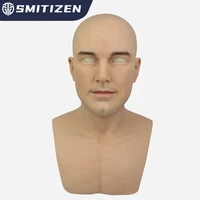 smitizen realistic ben male mask for cosplay costumes silicone halloween mask facial adult full face real skin mask latex