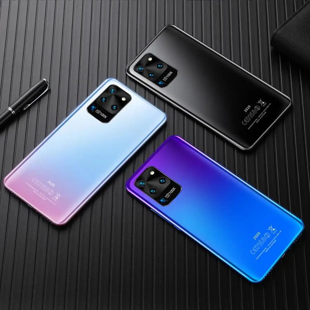 

Android 10.0 Smartphone S20U Smartphone 4G/5G Dual Sim Cards Bluetooth Wifi Camera Mobile Phone Android 10.0Ten Core