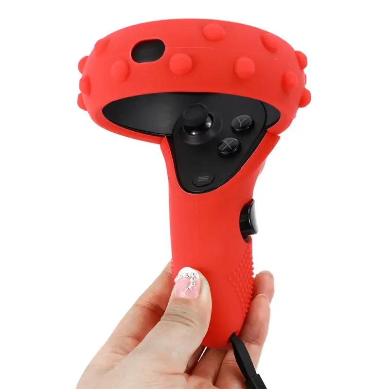 Для Oculus Quest/Rift S Silicone VR Grip Cover защитная оболочка для контроллера чехол|Аксессуары