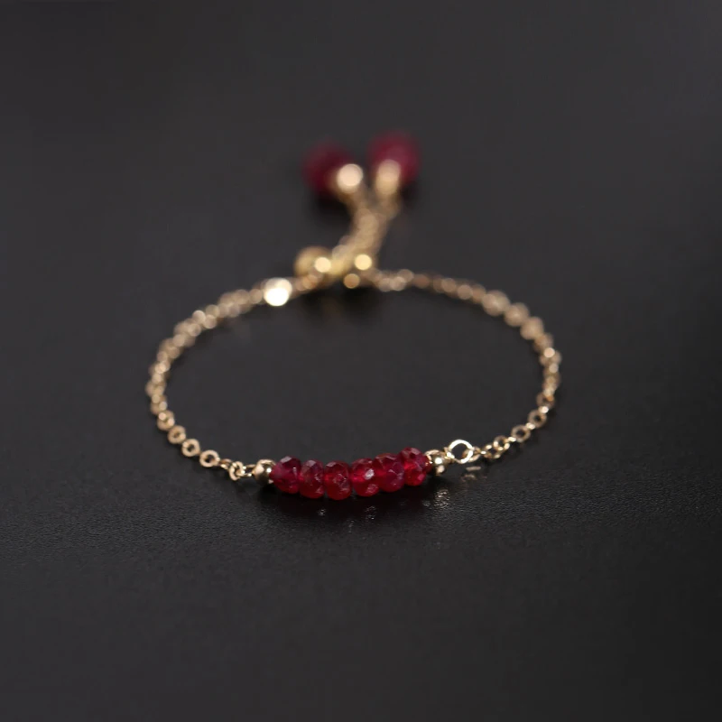 DMBS040 граненые рубиновые кольца женские натуральные драгоценные камни желтое