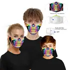 Цифровой 3D Забавный пылезащитный респиратор PM2.5 с черепом, моющиеся многоразовые маски унисекс против астмы ртапутешествийвелоспорта