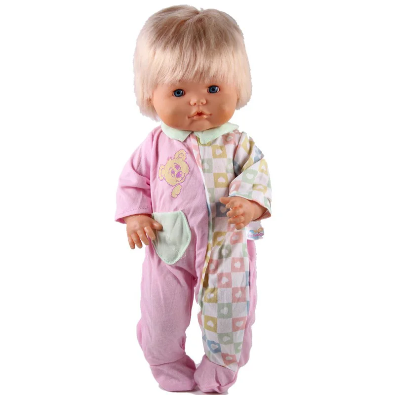 Одежда для кукол; 41 см; Nenuco Doll Nenuco y su Hermanita; комбинезон в шотландском стиле с шапочкой; 16 дюймов; nenuco doll - Цвет: 014