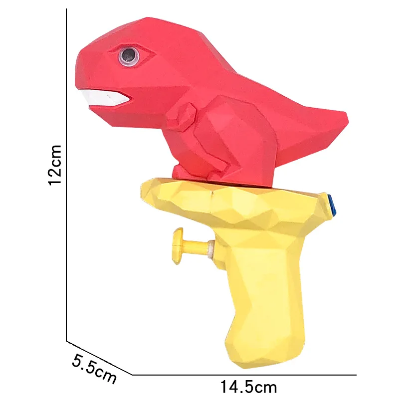 

3D Dinosaur Water Gun For Kids Summer Cute Cartoon Tyrannosaurus Press Water Spray Gun Small Pistol Gun Outdoor Beach Garden To