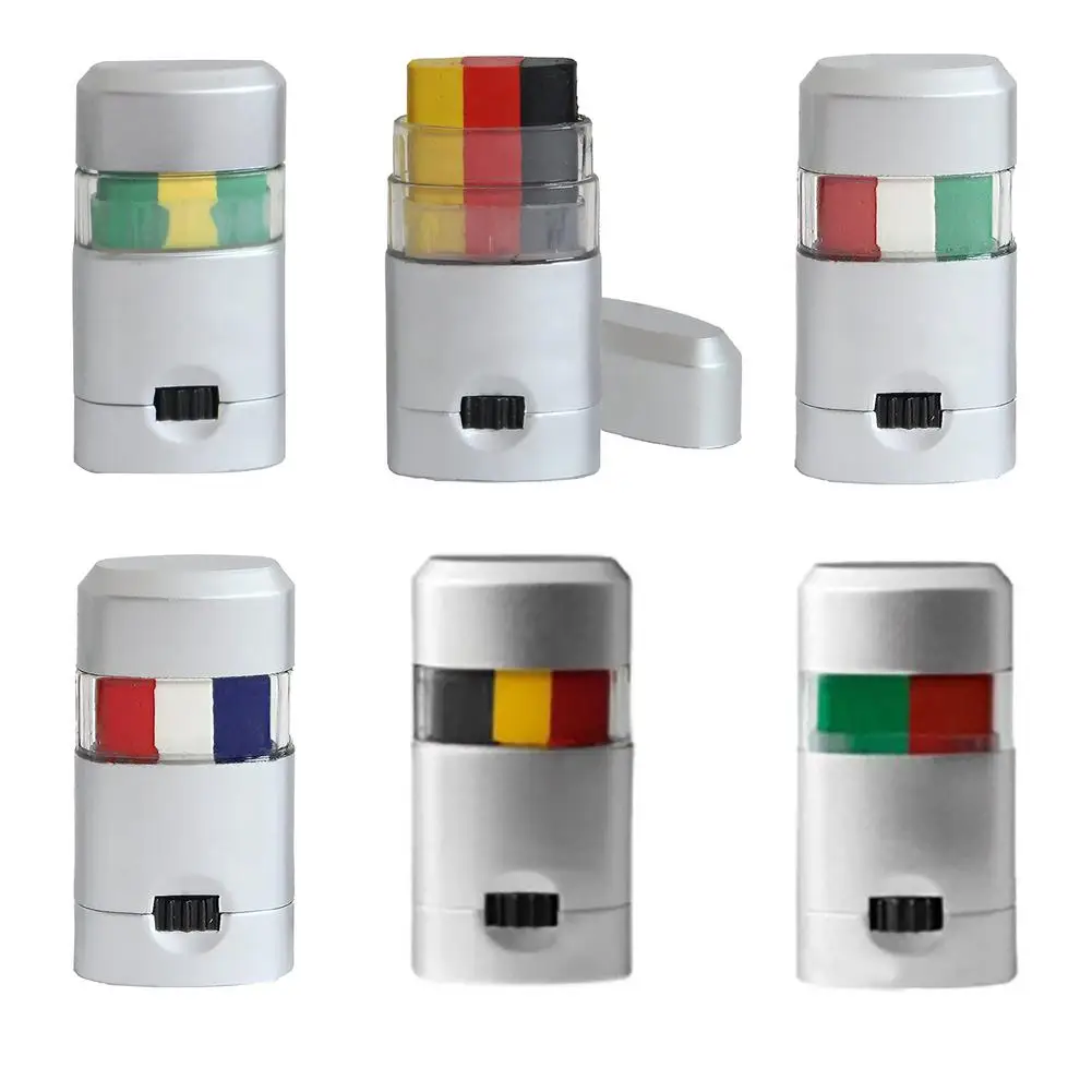 

Hot Selling 6 Countries Flag Pattern 3 Colors Pen For Writing Drawing Make-Up Used For Holiday Celebration Friends Gathering