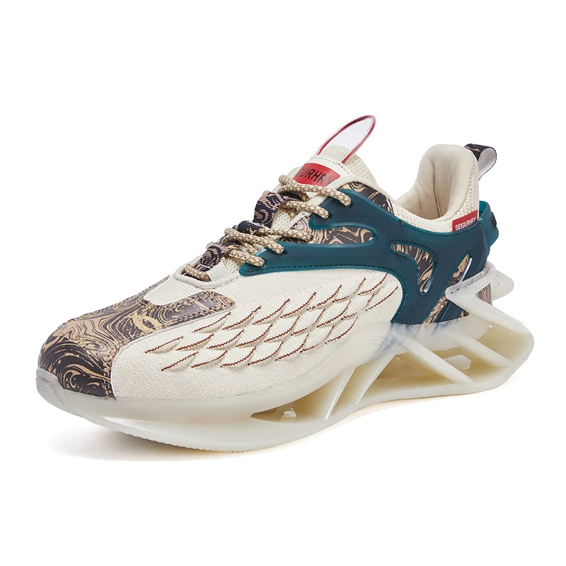 

Breathable Comfortable Men's Running Shoes Hollow Shock-Absorbant Blade Shoes High Quality Wear-Resistant Non-Slip Male Sneakers