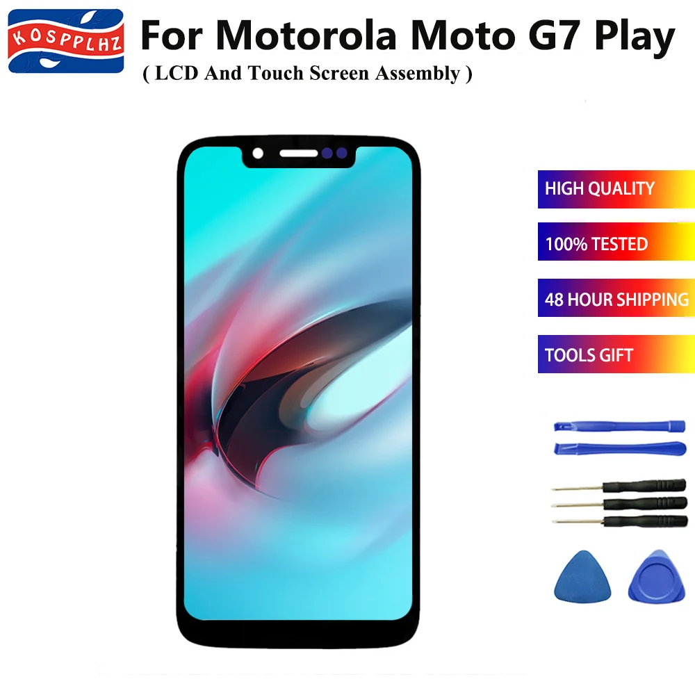 100% протестированный 5 7 &quotдля Motorola Moto G7 Play ЖК дисплей + кодирующий преобразователь