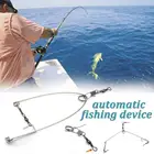 Автоматическое рыболовное устройство, 1 шт., пружинный рыболовный крючок, стальной рыболовный крючок для всех водных условий, уличное рыболовное снаряжение, поставка