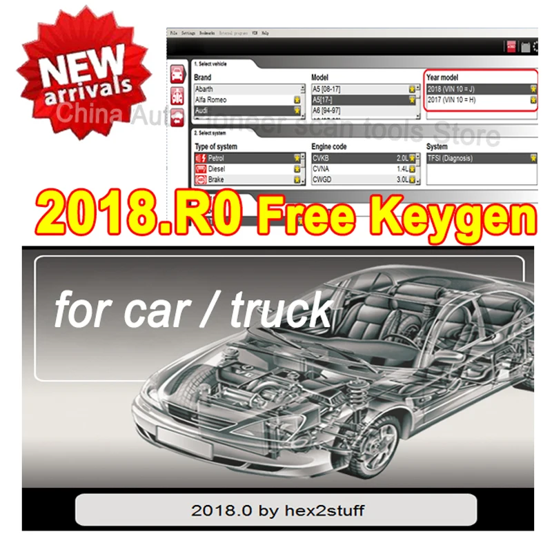 2021 Новое поступление 2018R0 2018.R0 keygen vd ds150e cdp для delphis TCS Multidiag pro Поддержка 2018 лет