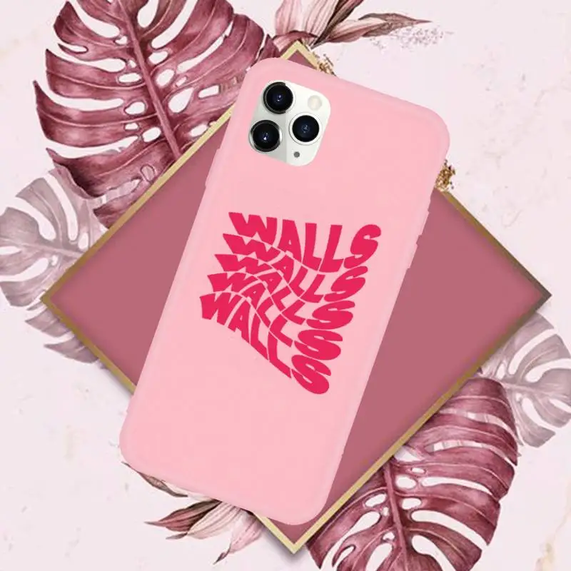 

One Direction Louis Tomlinson Phone Case Pink Candy Color for iPhone 11 12 mini pro XS MAX 8 7 6 6S Plus X SE 2020 XR