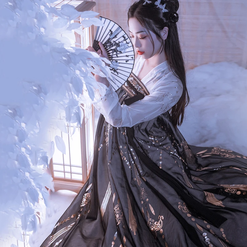 Новый китайский костюм ханьфу сказочное пальто для танцев древняя одежда