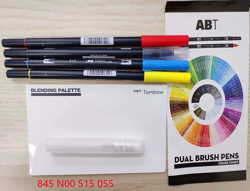 Новая мягкая ручка ABT Tombow 4 цвета художественные маркеры Blendable акварельные для