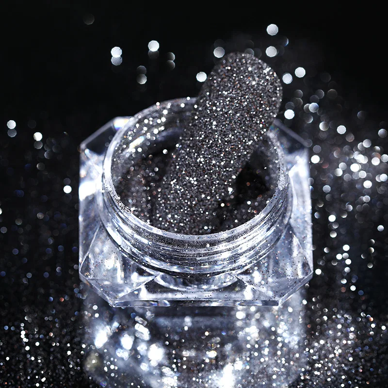 

1 Box Sparkling Shining Nail Powder Sequins Holographics Nail Art Glitter Flakes DIY Chrome Pigment Decoration Accessories