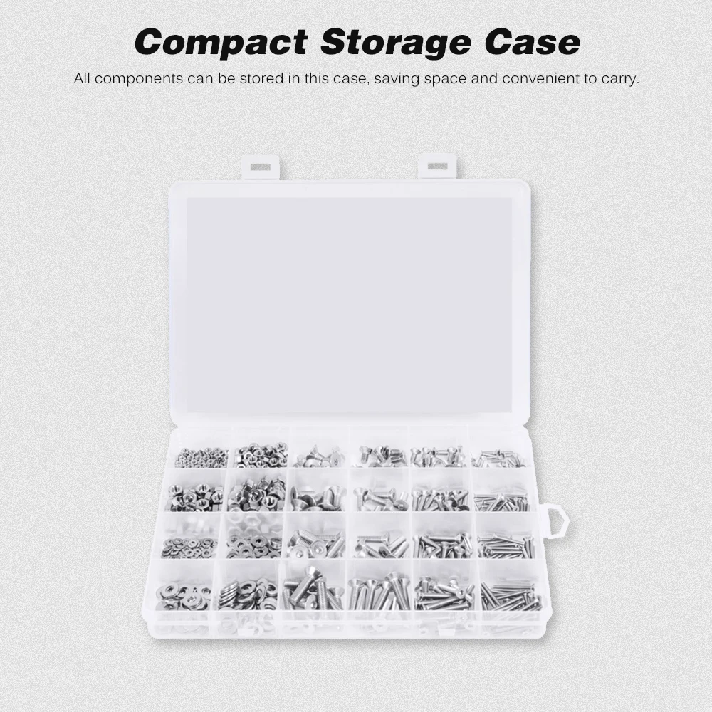 880 шт. 304 нержавеющая сталь потайная головка шестигранный комбинированный болт M2