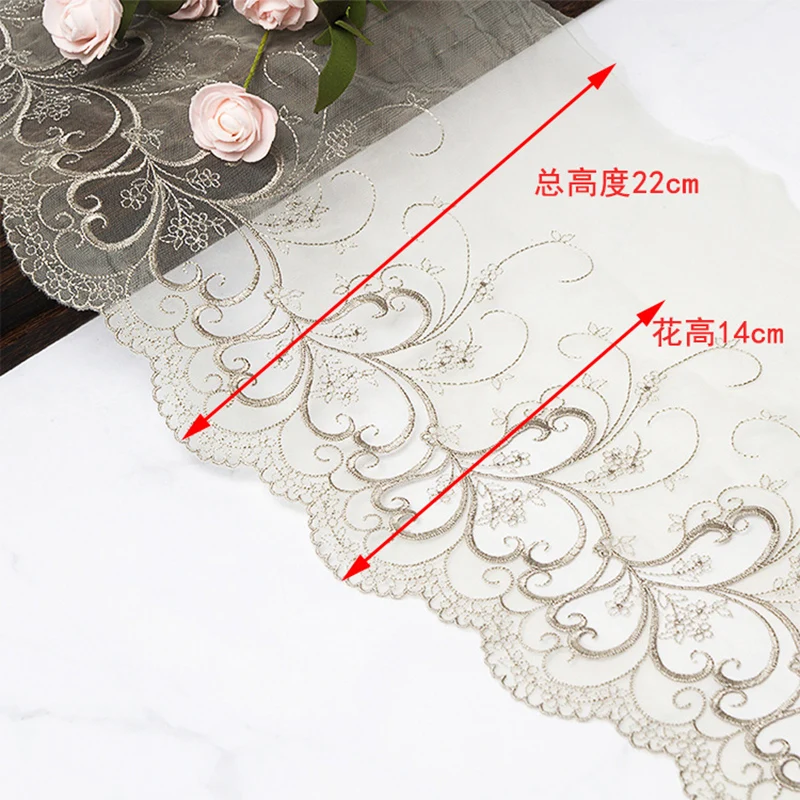22 см ширина цвет кружева платье полиэстер Вышивка Одежда занавес ткань домашнее