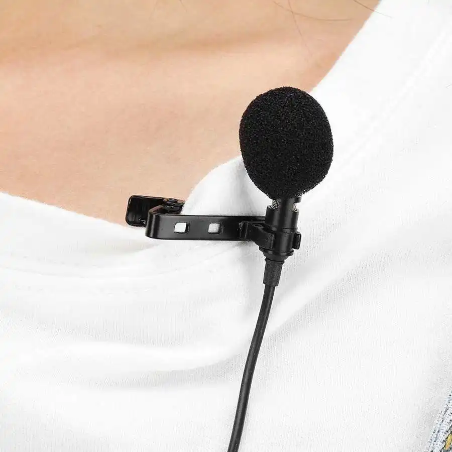 Мини-петличный микрофон 3 5 мм металлический с креплением на лацкан для телефона