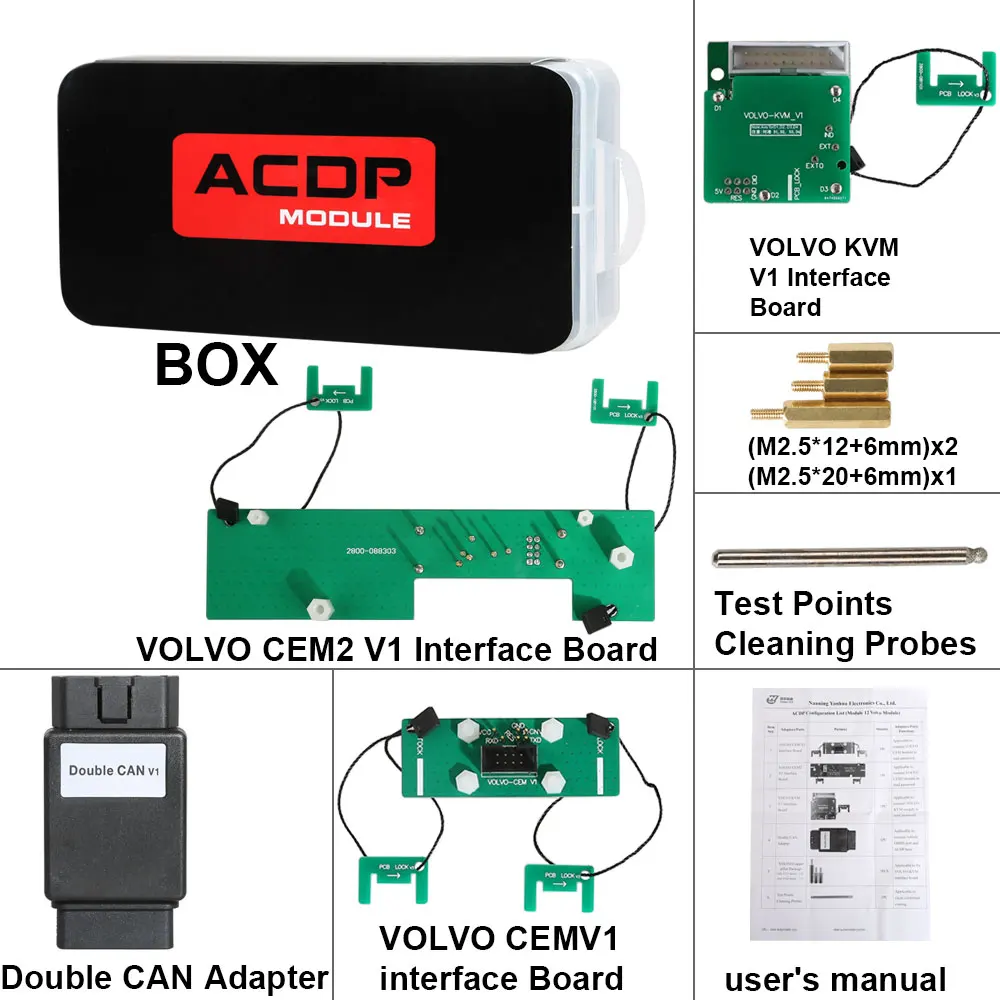 Yanhua Mini ACDP Module2 /12/16 для BMW /Volvo/Benz Поддержка программирования ключей IMMO сброс