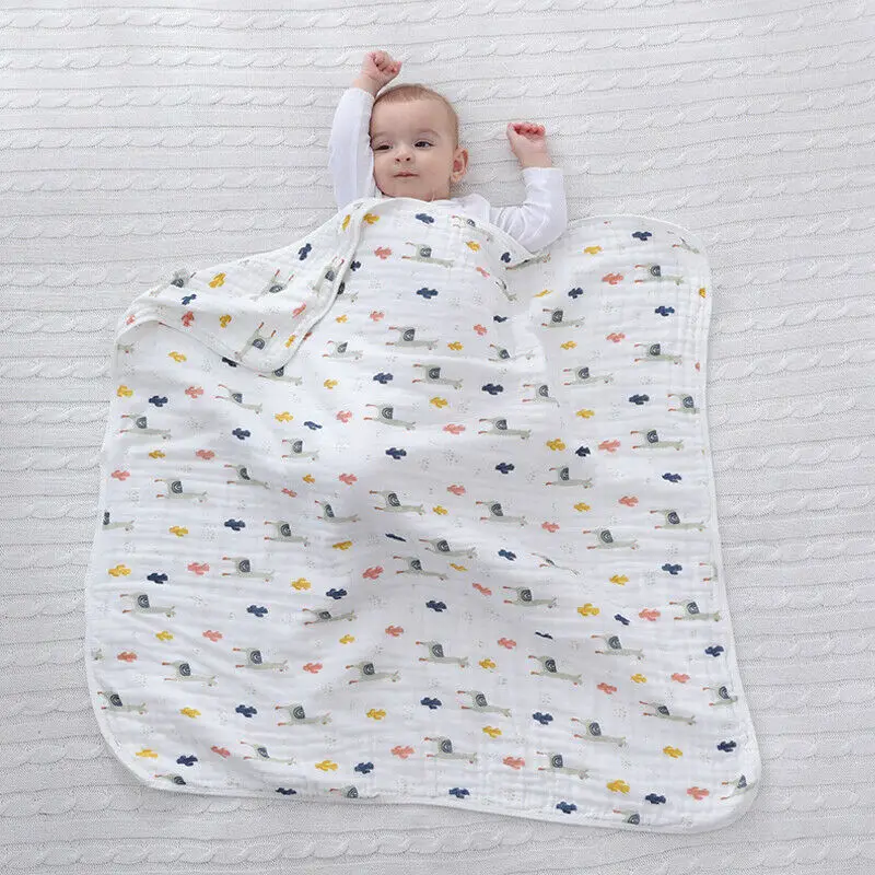 Милое хлопковое Пеленальное Одеяло для новорожденных маленьких мальчиков и