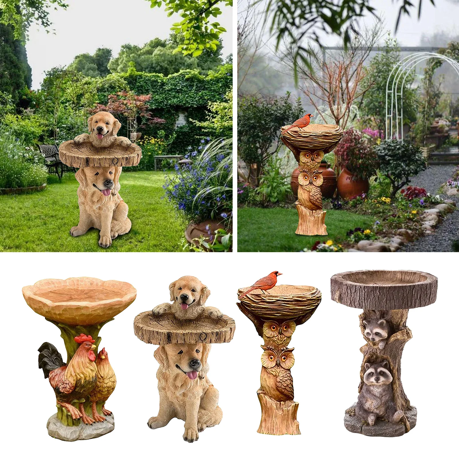 

Animal Statue Garden Stakes Lawn Patio Ornament Weatherproof Sculptures Gift